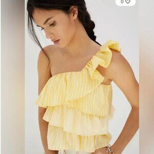 Anthropologie One shoulder blouse